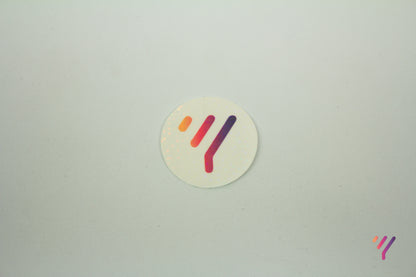 Y Customs Holographic Sticker (White and Black)