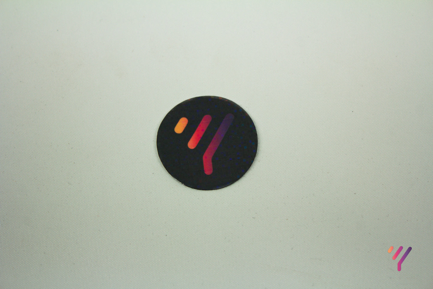 Y Customs Holographic Sticker (White and Black)