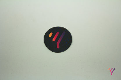 Y Customs Holographic Sticker (White and Black)