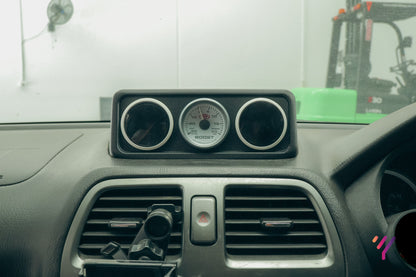 Flat Top Dash Triple Gauge Pod (2001-2007 Subaru Impreza Wrx/Sti GDA/GDB)