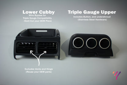 Triple Gauge Pod - Subaru GC8