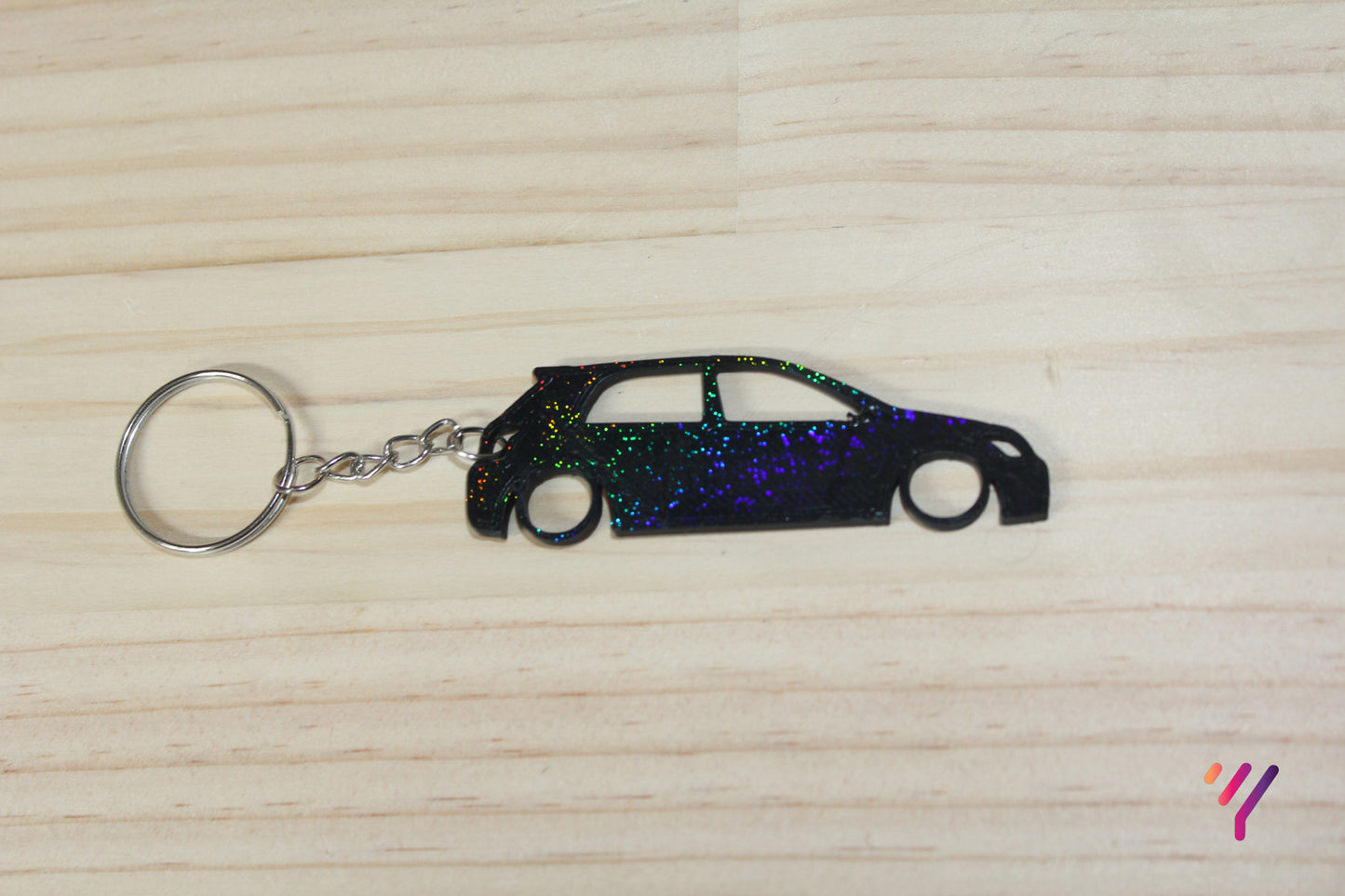 Sportivo Corolla Keychain – Holographic