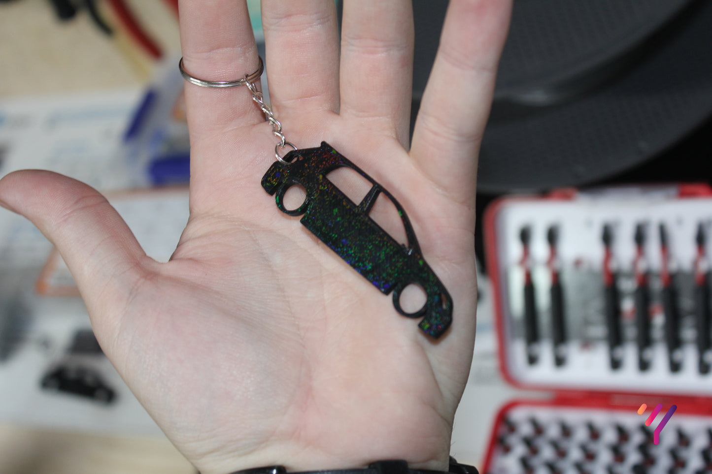 Sportivo Corolla Keychain – Holographic