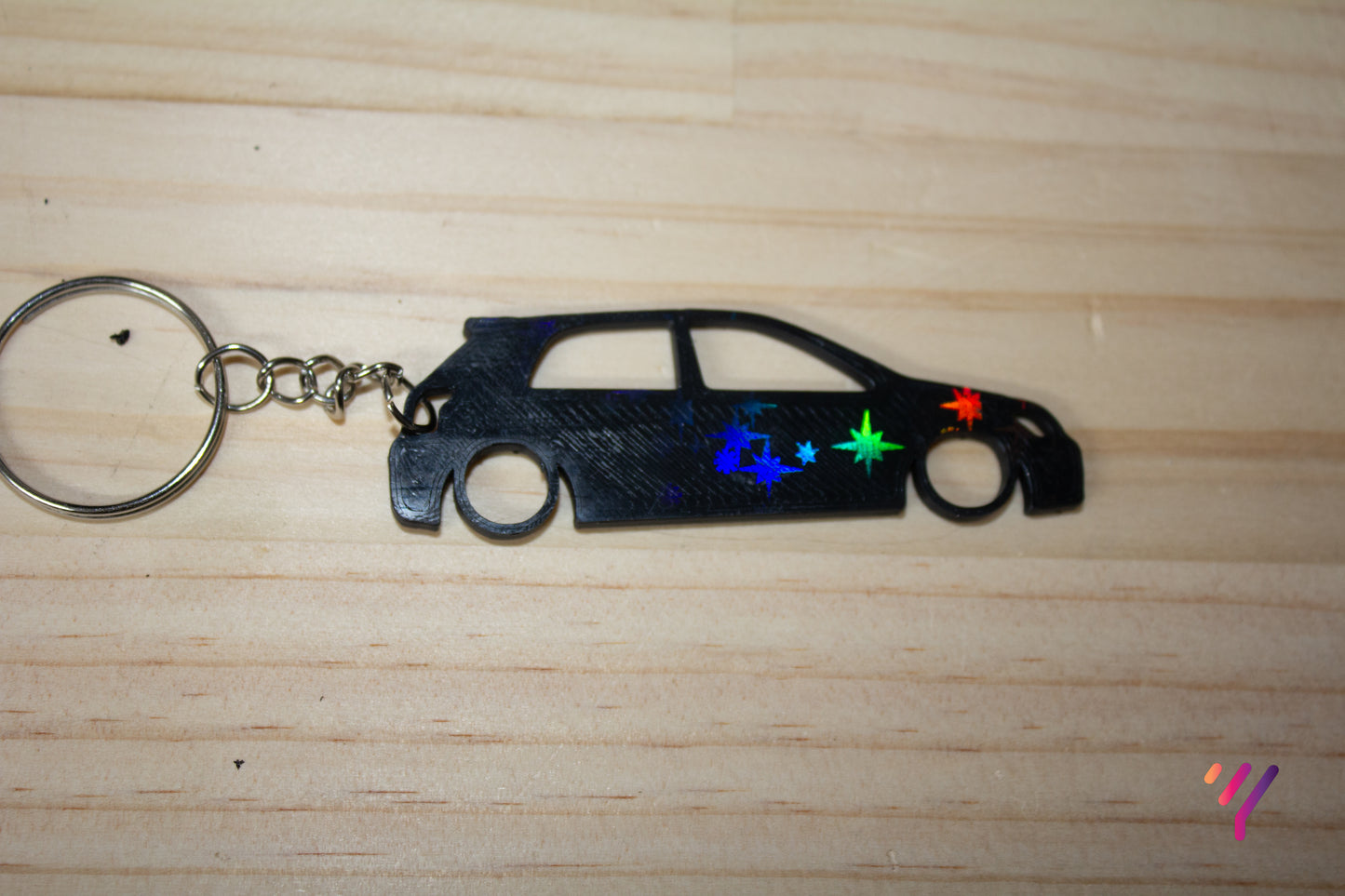 Sportivo Corolla Keychain – Holographic