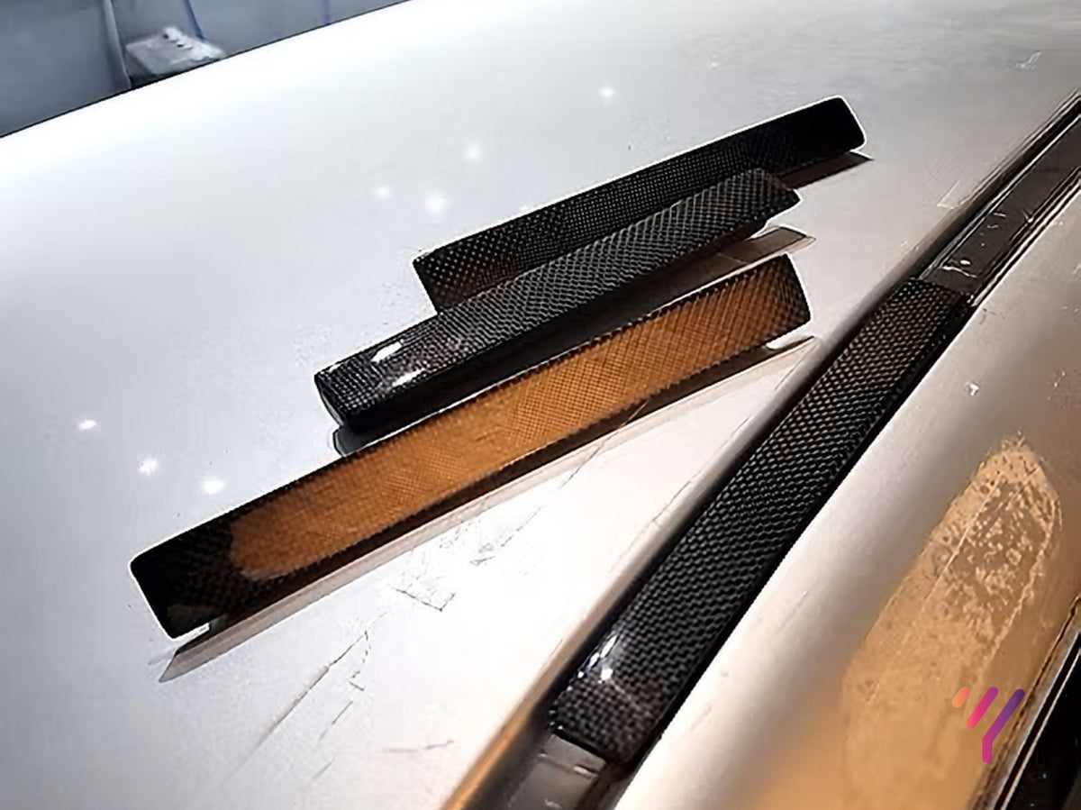 GG Wagon - Carbon Roof Rail Rack Delete Cover Cap Set