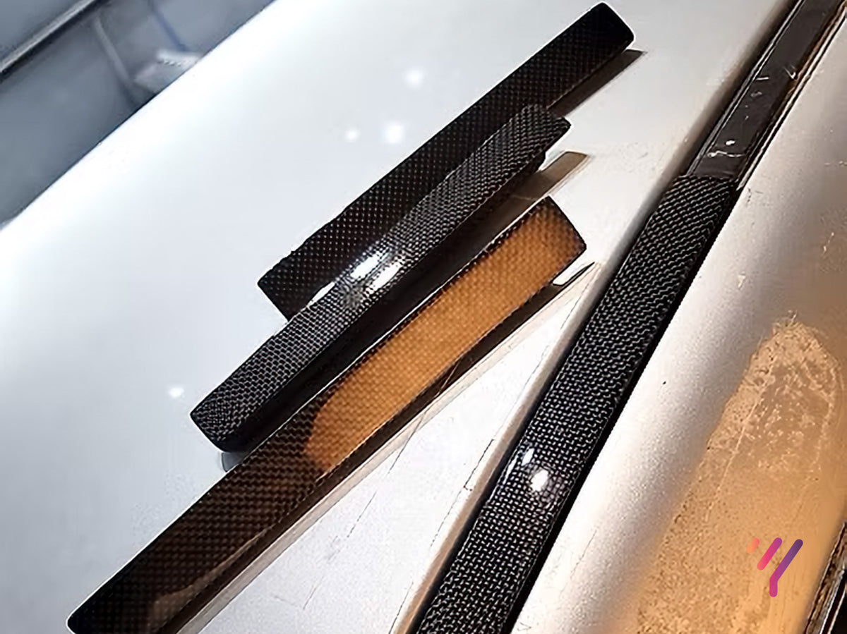 GG Wagon - Carbon Roof Rail Rack Delete Cover Cap Set