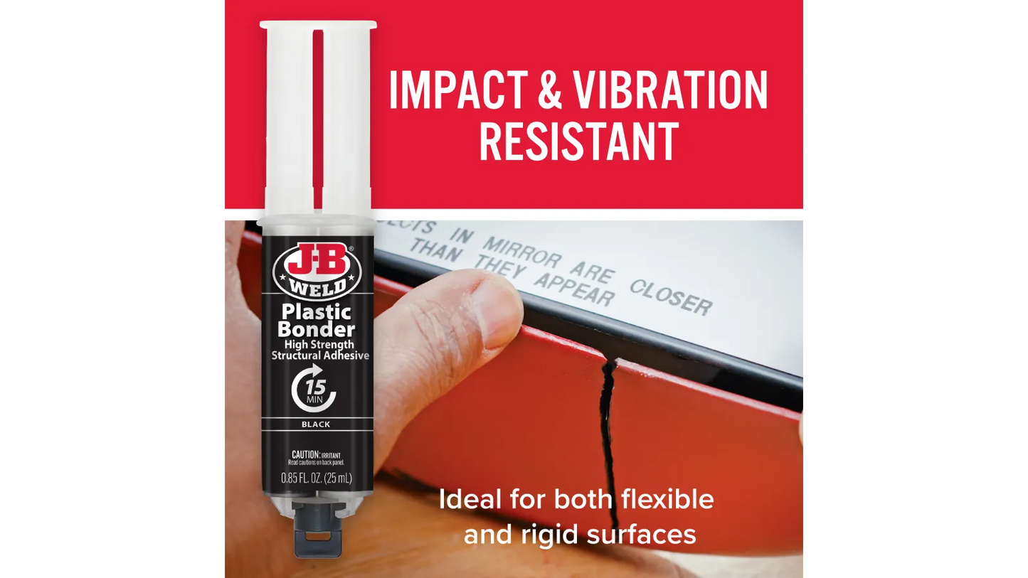 JB Weld Plastic Bonder 25mL Black 50139