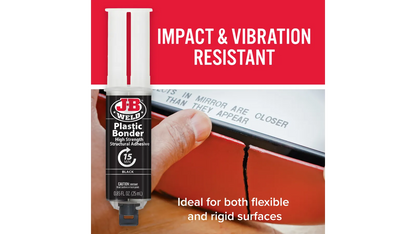 JB Weld Plastic Bonder 25mL Black 50139