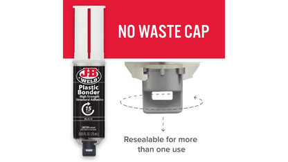JB Weld Plastic Bonder 25mL Black 50139