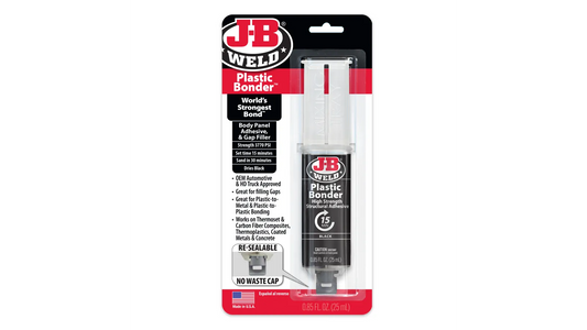 JB Weld Plastic Bonder 25mL Black 50139
