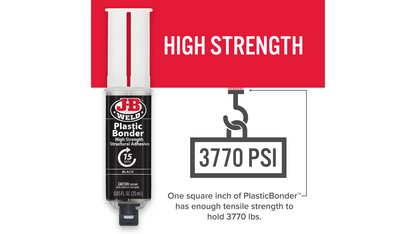 JB Weld Plastic Bonder 25mL Black 50139