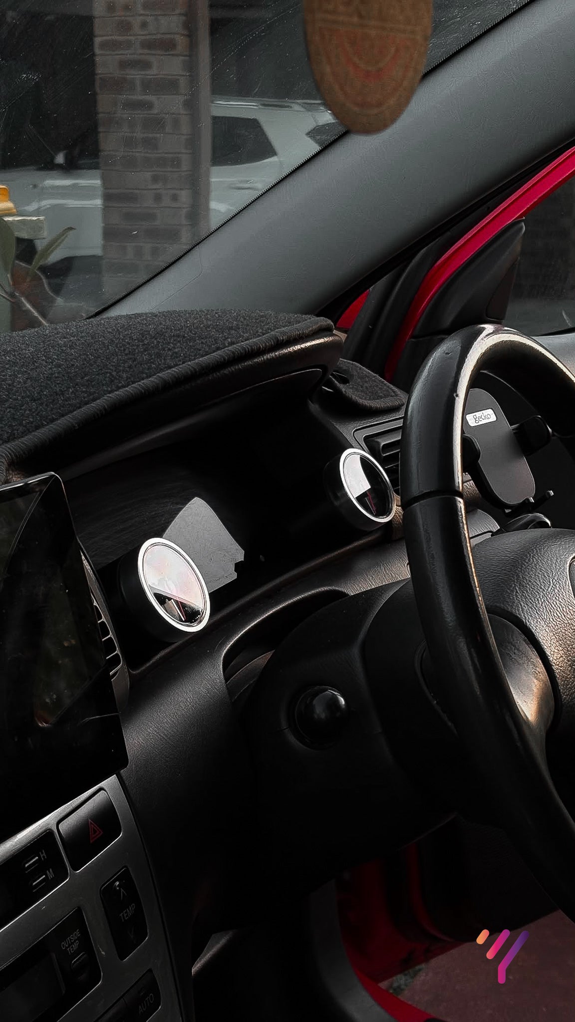 Dual Gauge Cluster Bezel (Corolla Sportivo)